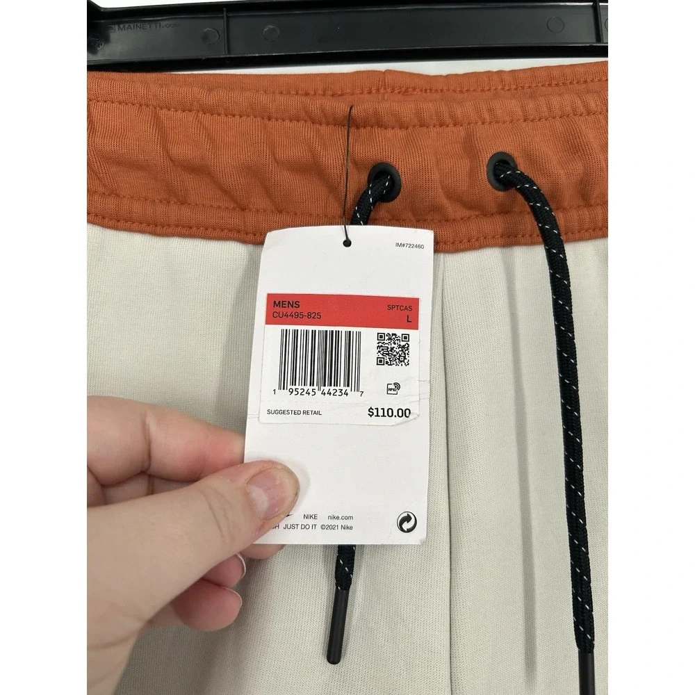 Nike Sportswear Tech Fleece Joggers Pants‎ Sweatpants Burnt Sunrise CU4495-825 L